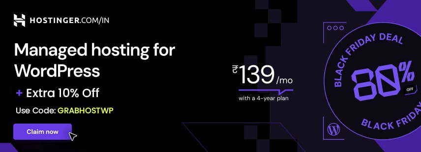 Hostinger Black Friday Sale